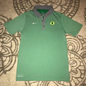 Men’s Nike DryFit Polo Oregon Ducks, Button Collar
